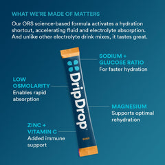 DripDrop Piña Colada packet for tasty on-the-go hydration