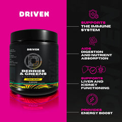 Pouring Driven B&G into a glass for a post-workout refresh.