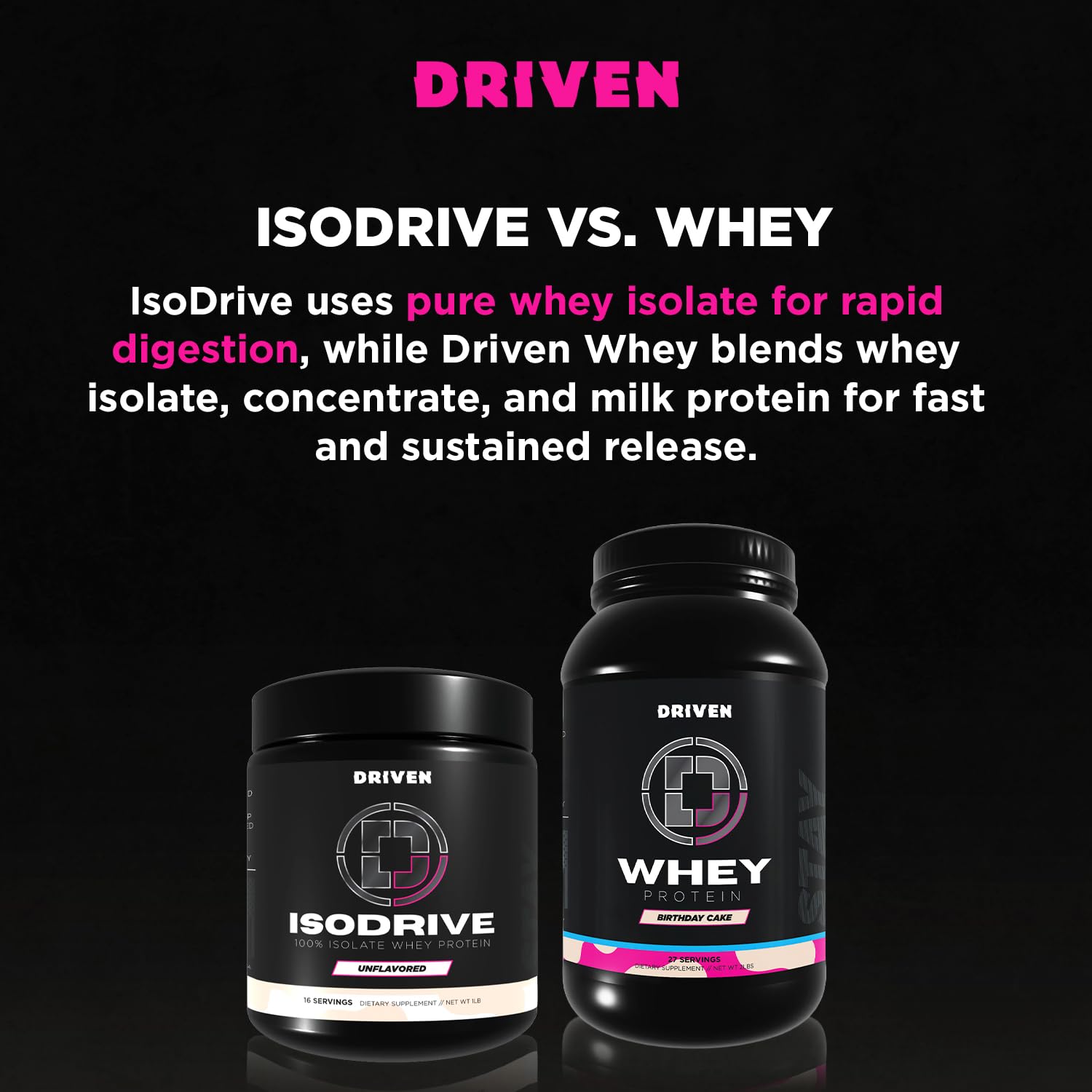 Driven Nutrition ISODRIVE mixer shake demonstrating smooth protein blending.