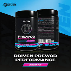 Driven Nutrition Pre WOD lemon headrush flavor supports sharp focus and stamina.