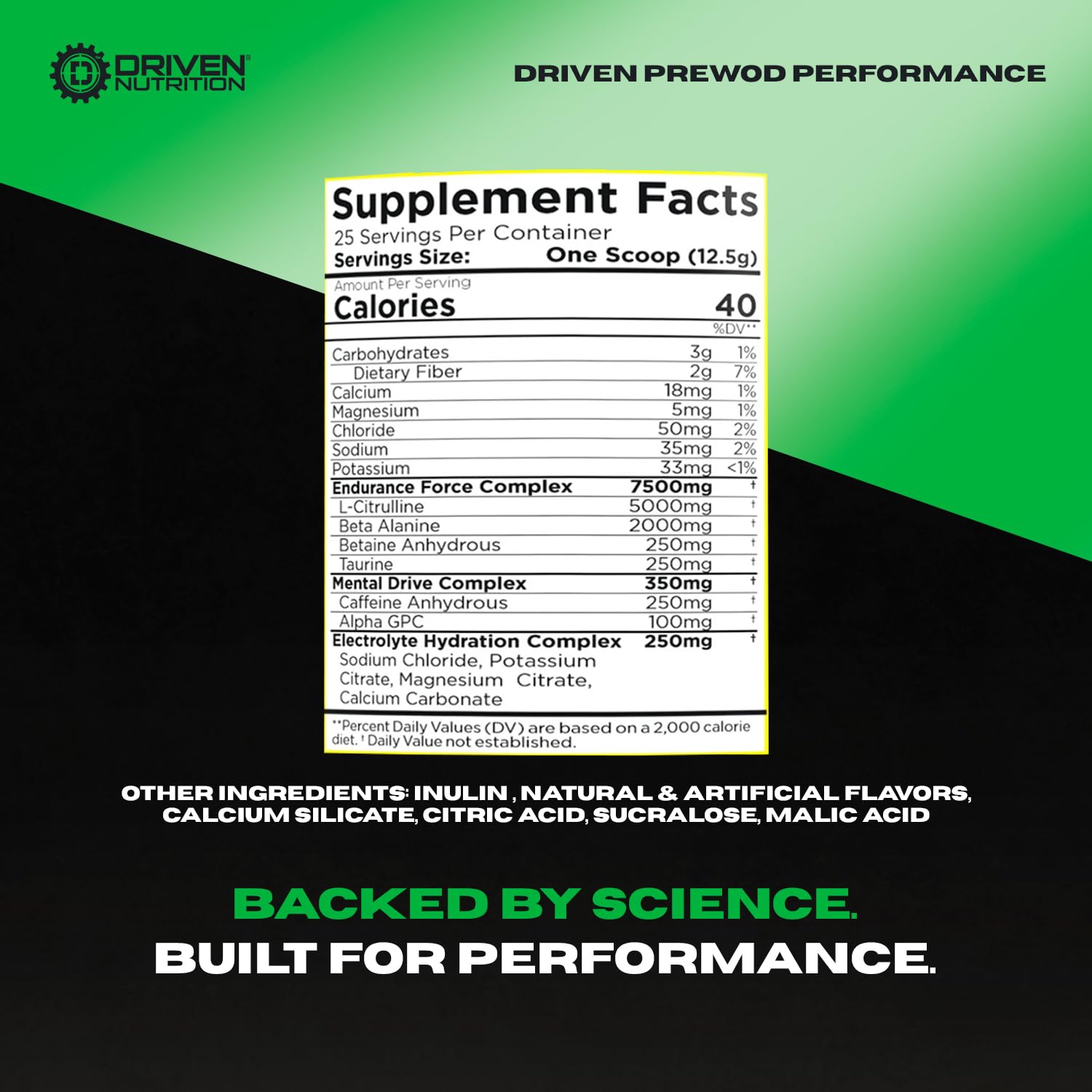 Driven PREWOD Blazin Cherry can highlighting stimulant-free endurance