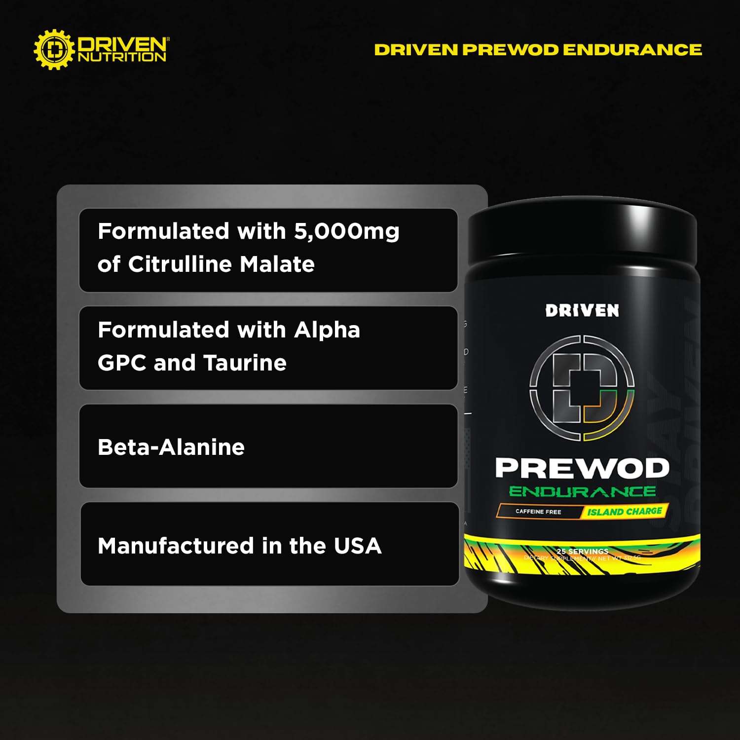 Driven PREWOD Endurance Force supports longer, steadier sessions.