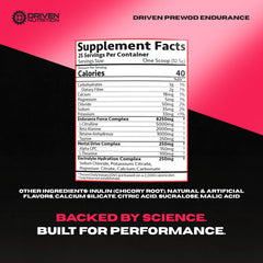 Driven PREWOD island charge flavor bottle for a refreshing energy boost.