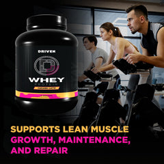 Driven Whey BCAAs graphic highlights complete amino profile