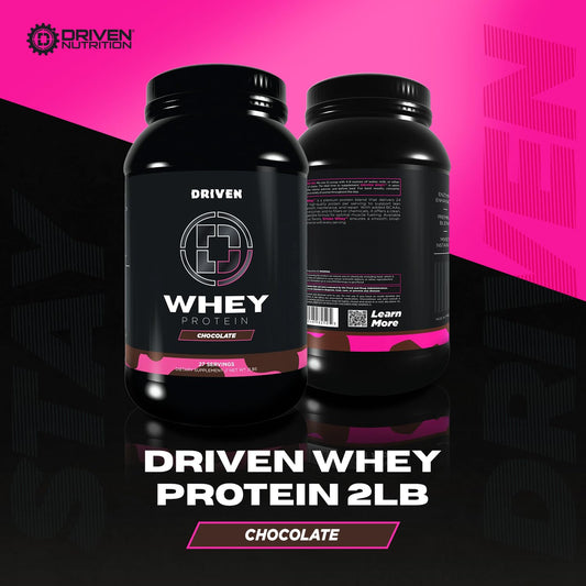 Driven WHEY chocolate milkshake mix with delicious flavor and mixability.