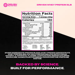 Driven Whey in gym bag ready for post-workout recovery