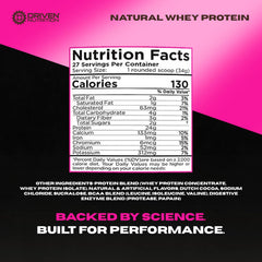 Driven WHEY post-workout shake served in a glass for quick refueling.