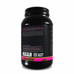 Driven WHEY serving cup showcases rich chocolate peanut butter flavor for meals.