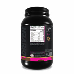 Driven WHEY Chocolate Peanut Butter shaker blends smoothly for convenient daily shakes.