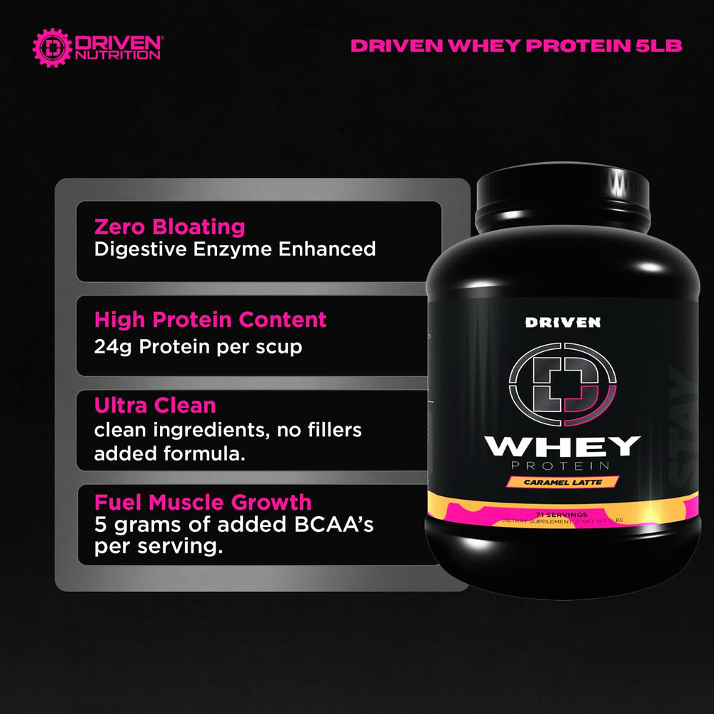 Driven Whey shaker ready to mix promises smooth texture