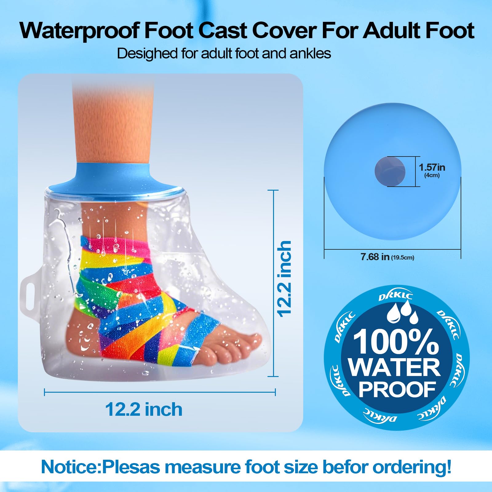 DRKLC Heel Protector Boot used beside bed for comfort