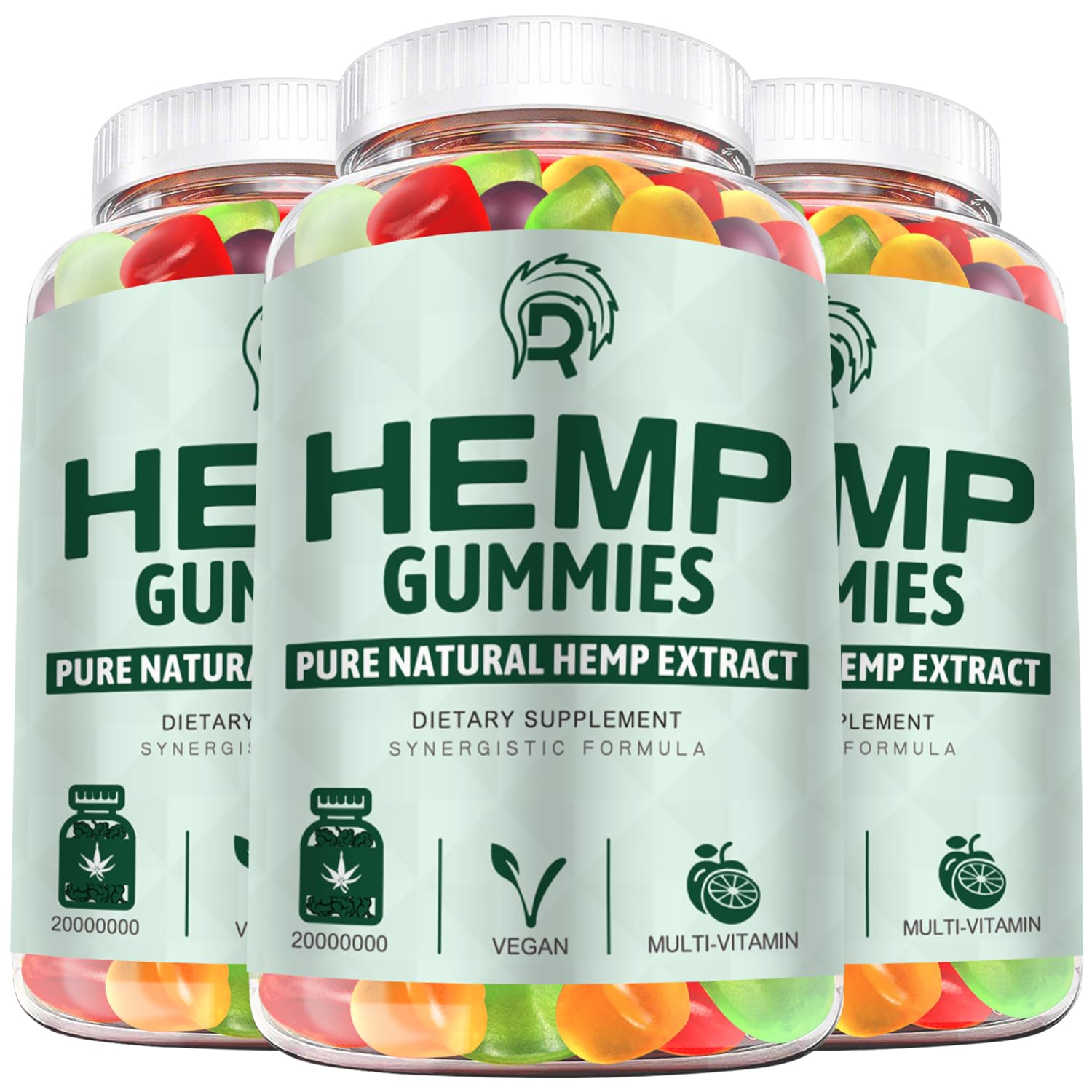 Drloton hemp gummies high potency bottle: natural calm and focus support