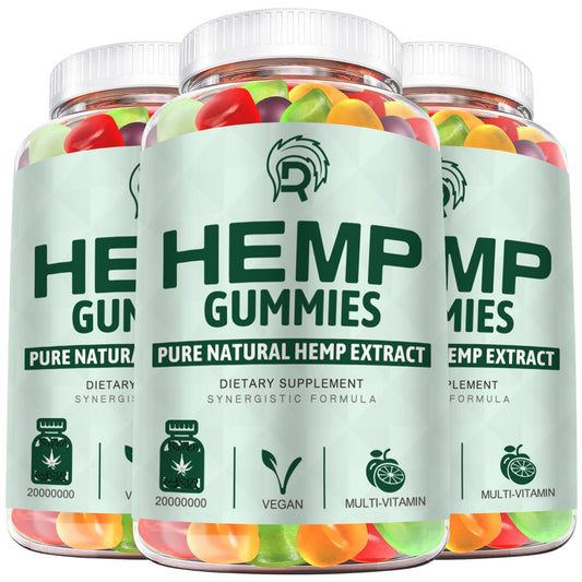 Drloton hemp gummies high potency bottle: natural calm and focus support