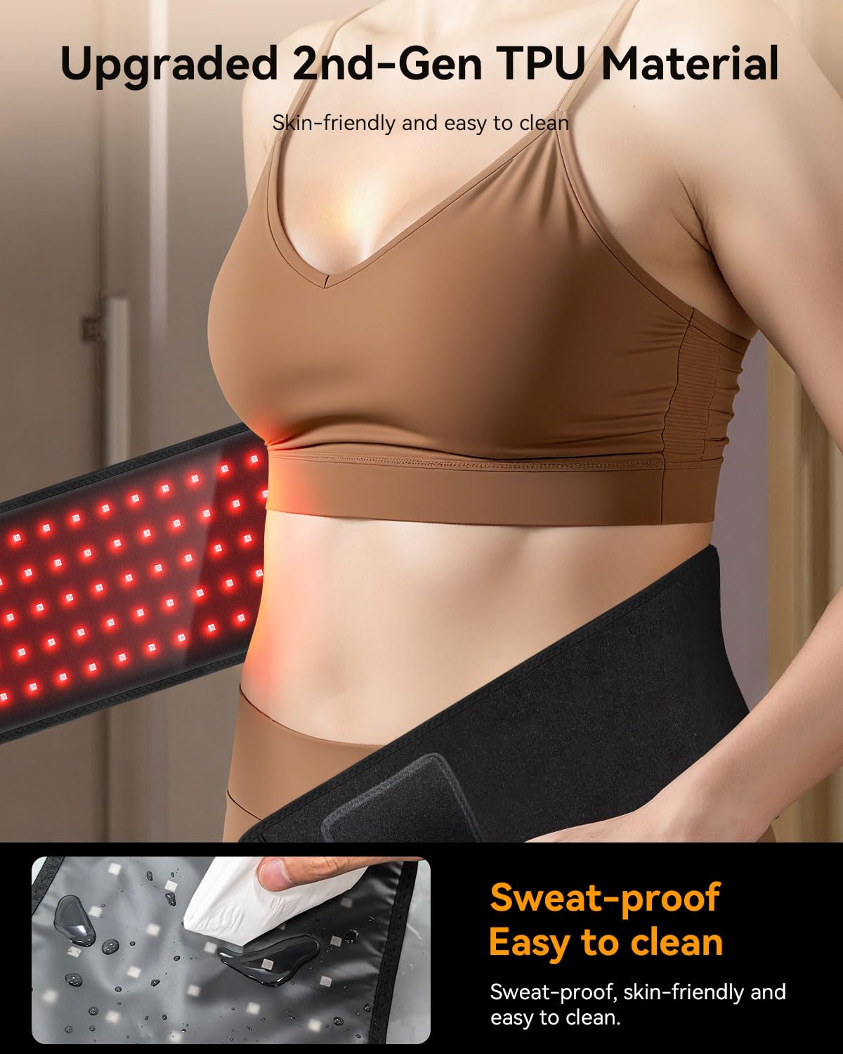 DRMATE belt with five power levels and a 30-minute timer