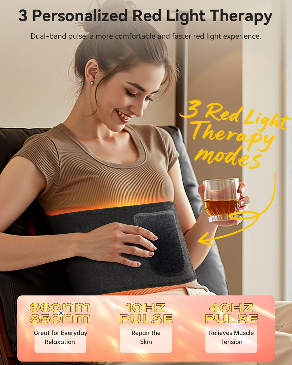 DRMATE upgraded skin-friendly TPU belt for comfortable sessions