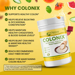 DrNatura Colonix herbs blend image highlights natural ingredients