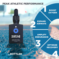 DROP FX Hustle Drops packaging highlights natural ingredients and convenient use.