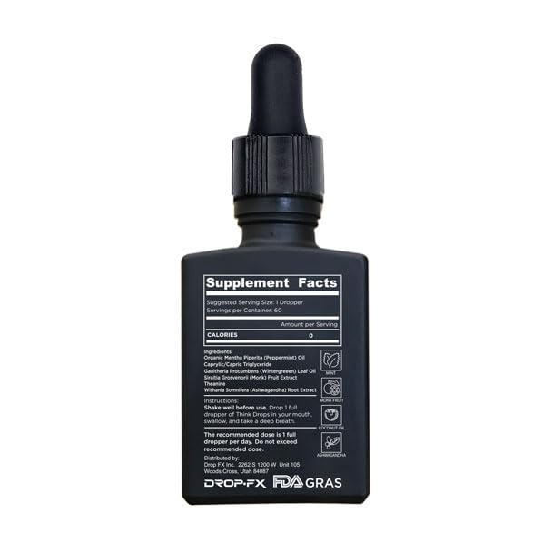 Drop FX Think Drops dropper dispensing for quick clarity during use.