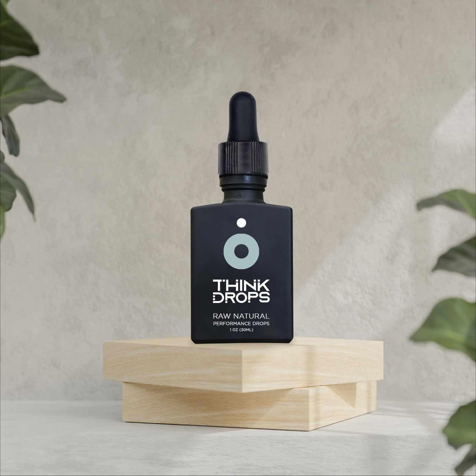Drop FX Think Drops liquid in glass representing rapid absorption during dosing.