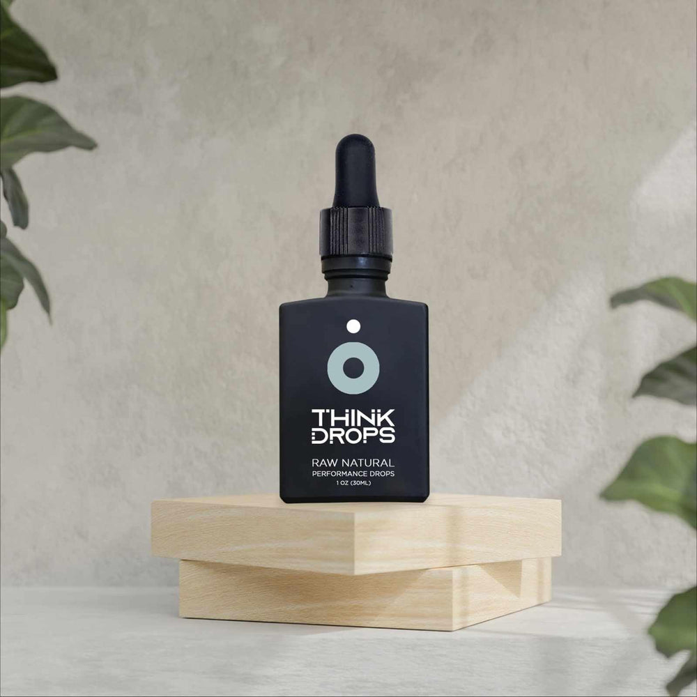 Drop FX Think Drops liquid in glass representing rapid absorption during dosing.