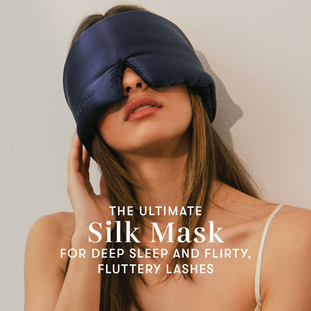 Drowsy deep eye cups create a zero-pressure fit for comfortable sleep.