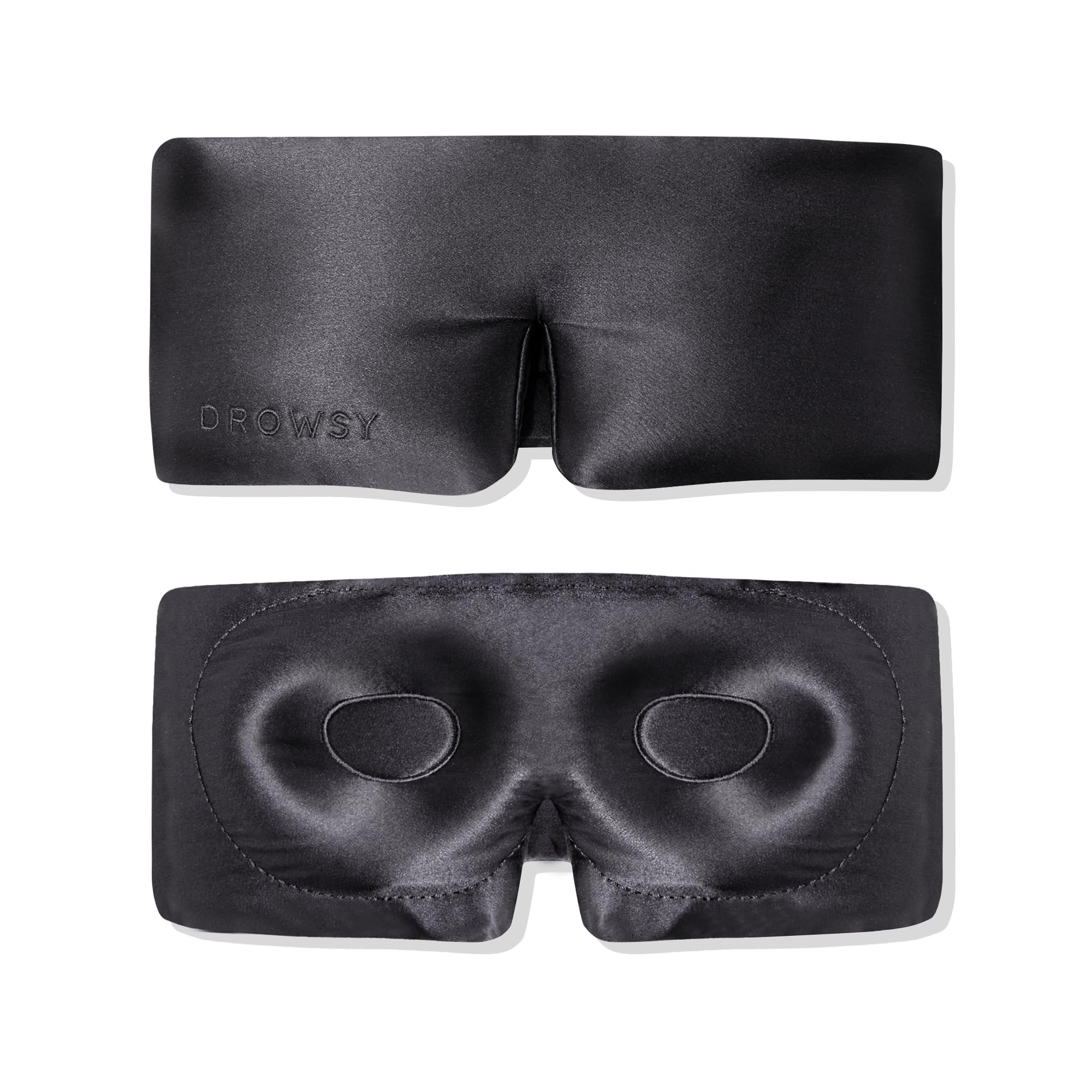 Drowsy handcrafted luxury silk mask offers spa-like comfort.