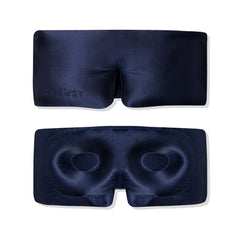 Drowsy travel-friendly silk sleep mask packs easily for on-the-go relaxation.