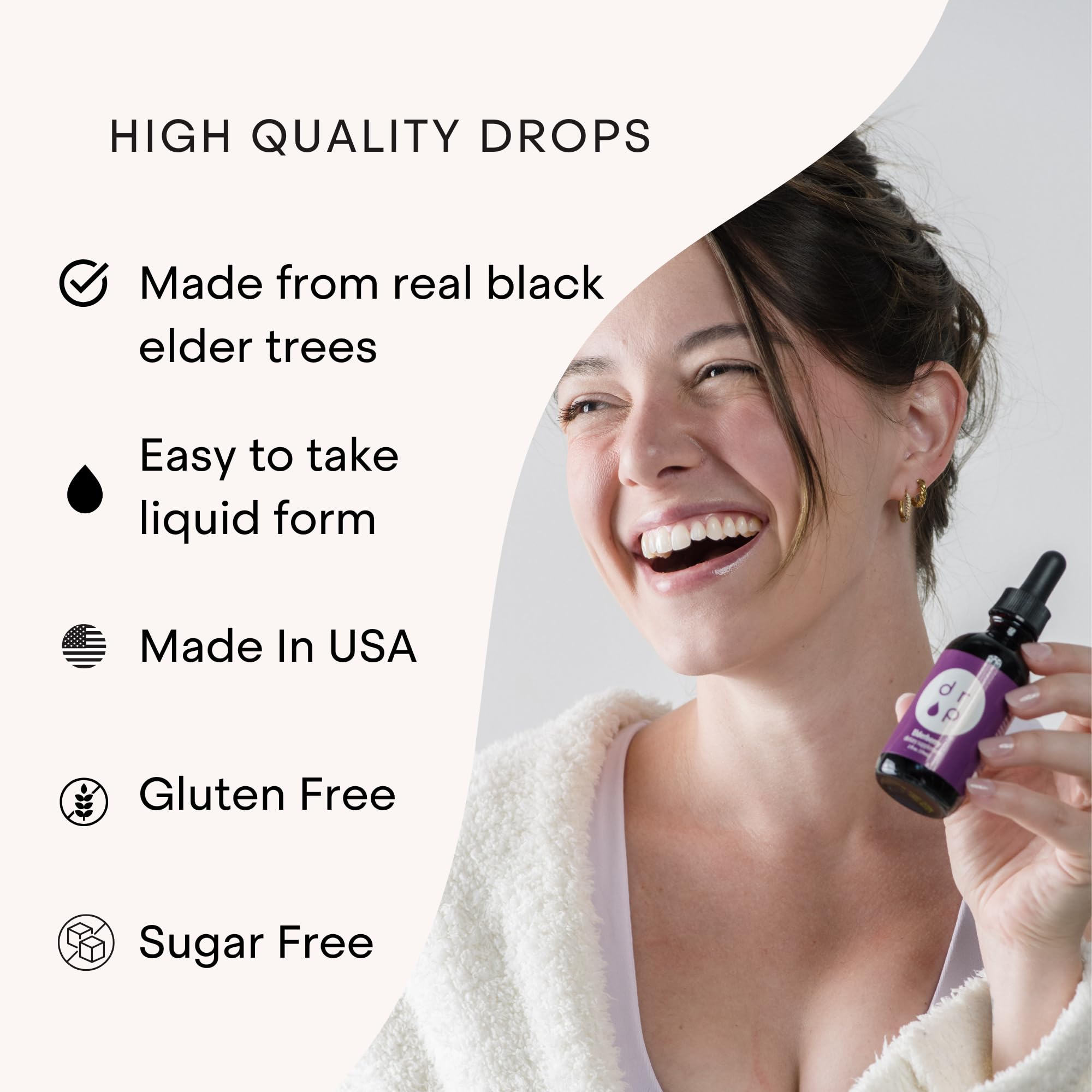 DRP elderberry drops manufactured in the USA in a cGMP facility