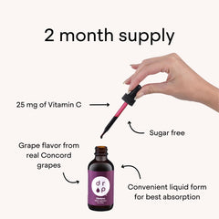 DRP elderberry drops with vitamin C blend for antioxidant support