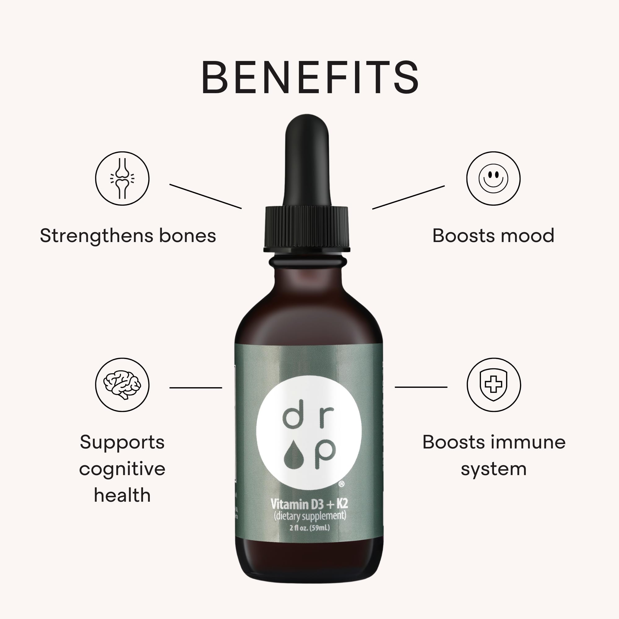 Under-tongue administration of DRP drops for quick absorption.