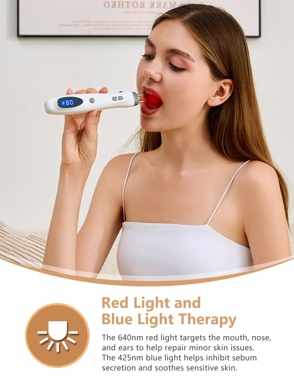 Dr.Rehabi Meridia dual-impulse therapy with two heads for versatile relief.