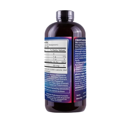 Drs Advantage Liquid CoQ10 dropper demonstrates precise dosing for consistent intake.