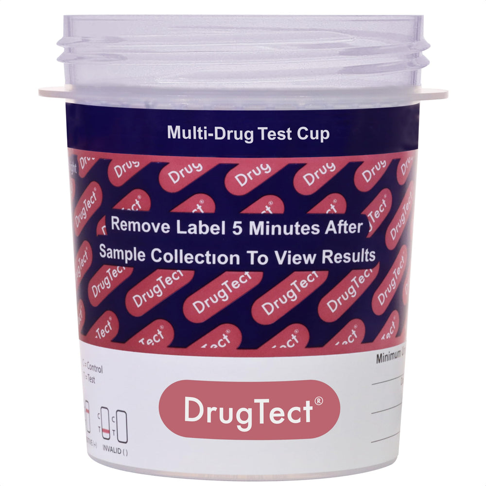 DrugTect ready-to-use cups for quick on-site screening and accuracy
