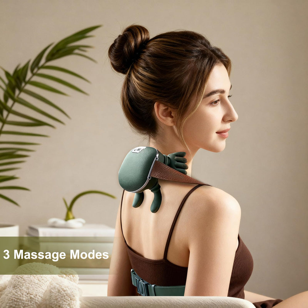 DrVibro 4D kneading hands simulate a real massage for deep relief.