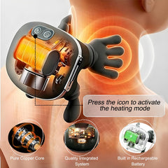 DrVibro massager multi-body-use targets shoulders and feet for versatile relief.