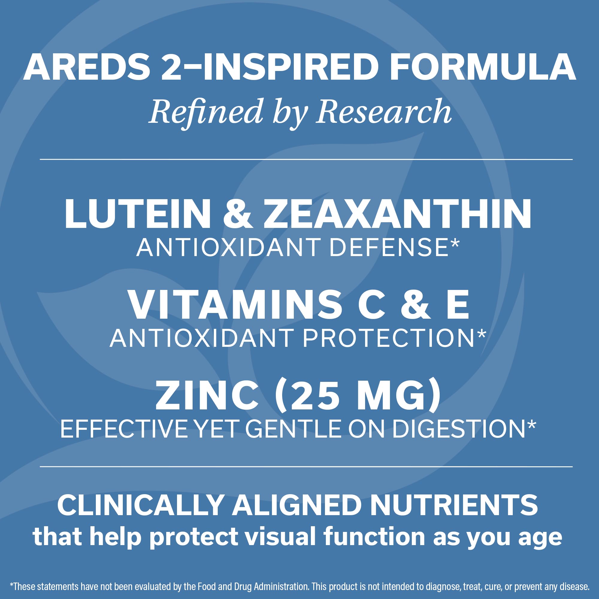 DrVmd Macular Control ingredients closeup showing lutein and zeaxanthin.