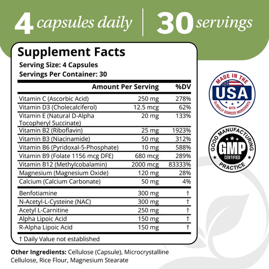 DrVmd Nerve Control capsules arranged for easy daily use.