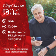 DrVmd Vascular Control pill in hand demonstrates easy daily intake