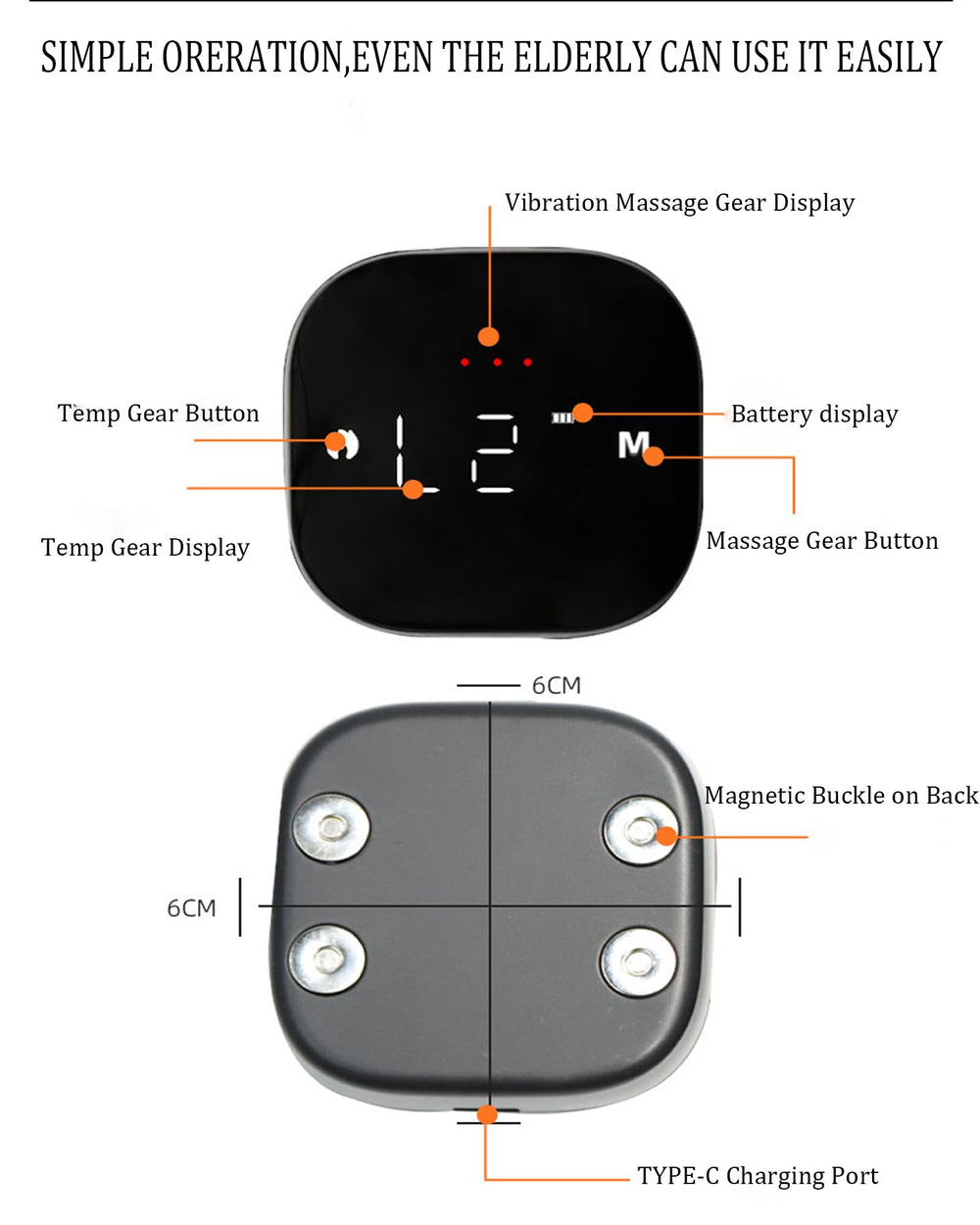 Dr.WYFOOT detachable magnetic battery pack enabling cordless operation.