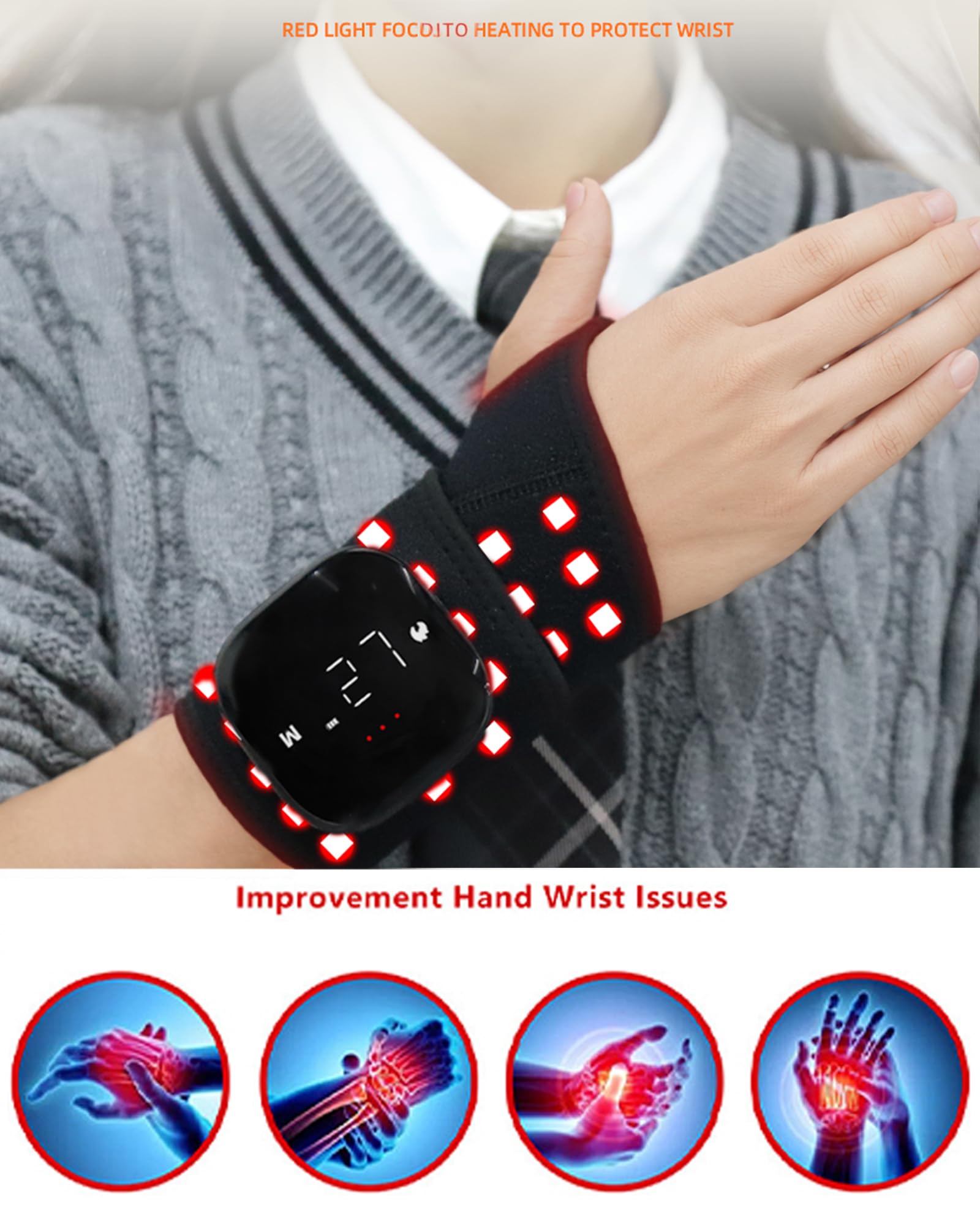 Dr.WYFOOT wristband portable rechargeable design for use anywhere.