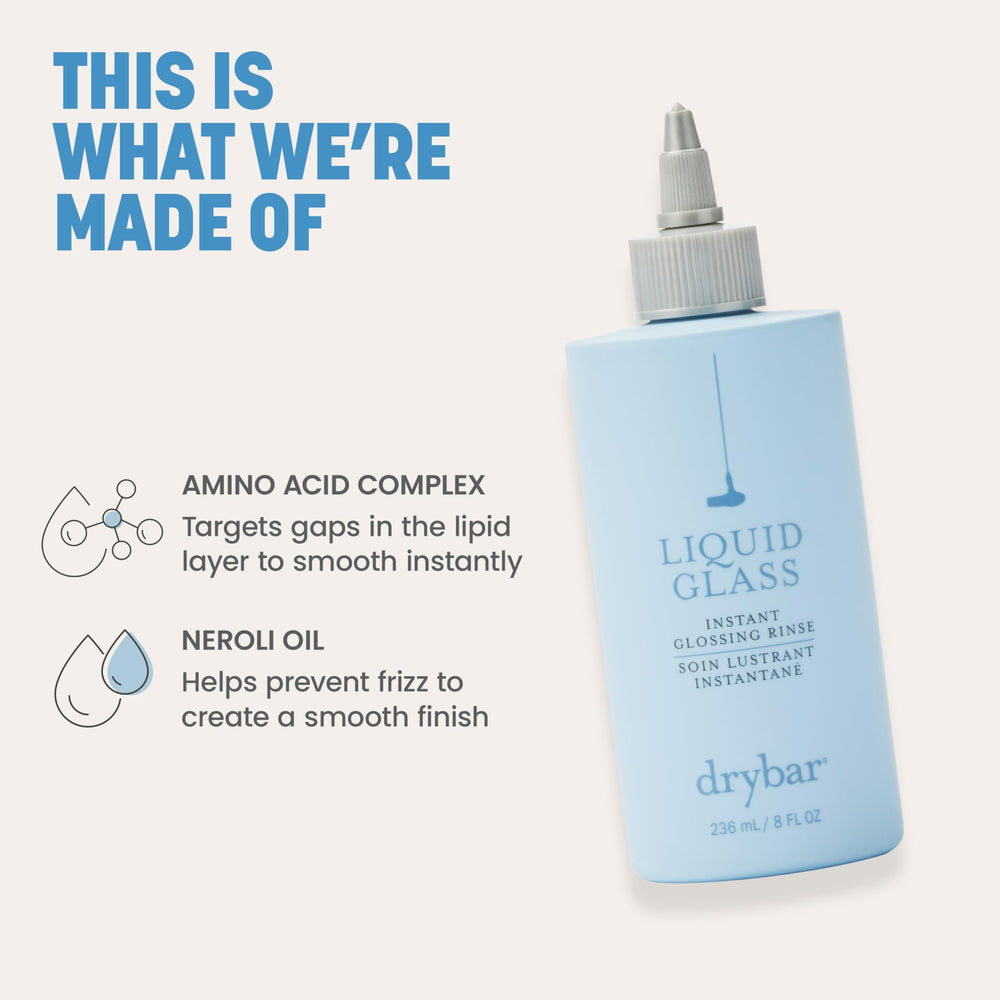 Drybar Liquid Glass Amino Acids replenish the lipid layer for smoother hair