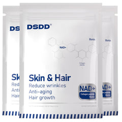 DSDD NAD Plus bottle with capsules for energy and skin glow.