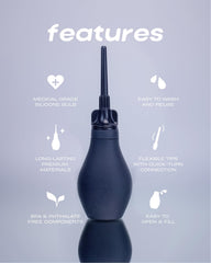 Du silicone enema bulb is soft, body-safe, and comfortable to hold