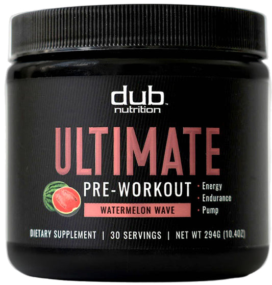 Dub Nutrition Watermelon Wave bottle for steady energy during workouts.