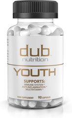 Dub Nutrition Youth bottle featuring acai-resveratrol blend for immune health