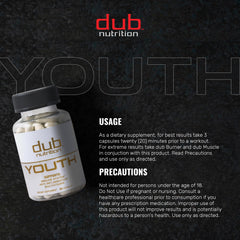 Dub Nutrition Youth ingredients focus on acai and grape seed extract