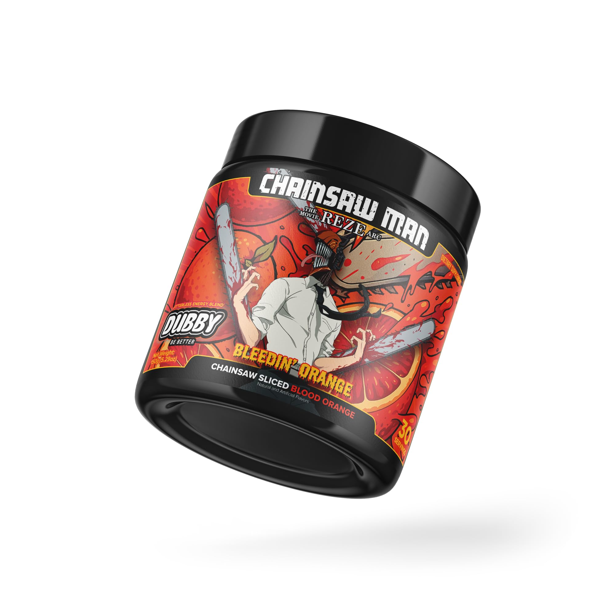 Dubby Chainsaw Man Reze Arc compact packaging ideal for on-the-go energy.