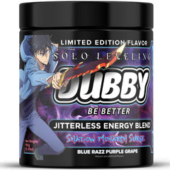 Dubby Solo Leveling bottle on desk boosts focus for gaming sessions.