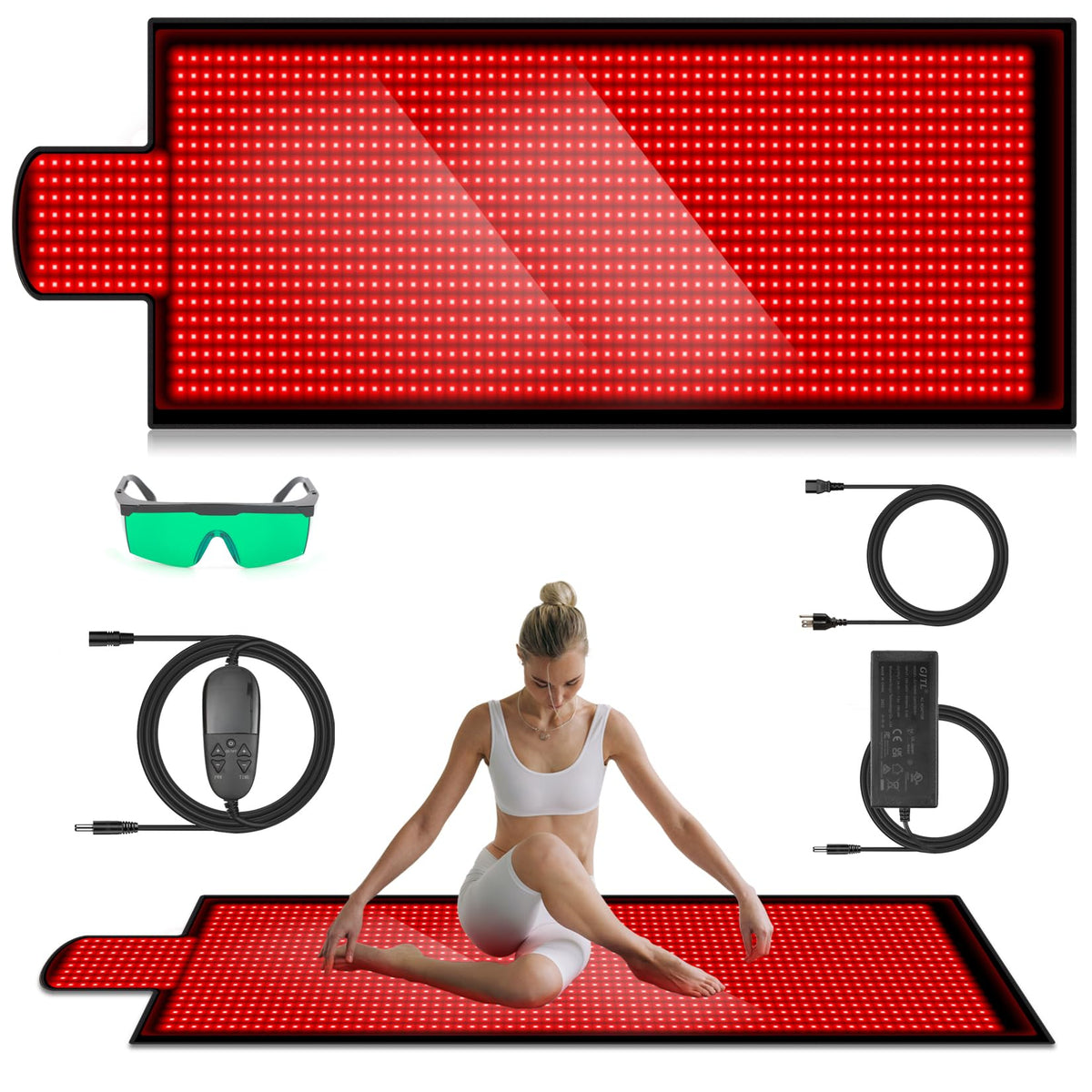 DUBUXW full-body therapy mat designed for convenient at-home sessions with wide coverage.