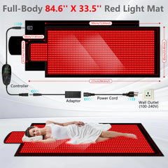 DUBUXW LED array close-up showcases red and infrared lights.